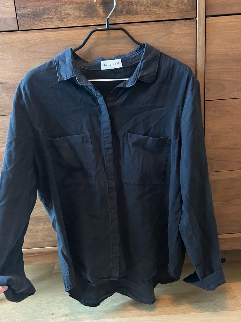 Bella Dahl womens black Button-Down Shirt